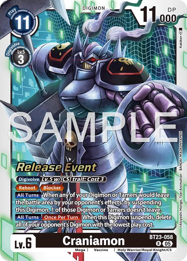 Craniamon [BT23-058] [Hackers' Slumber Release Event Cards] | Devastation Store