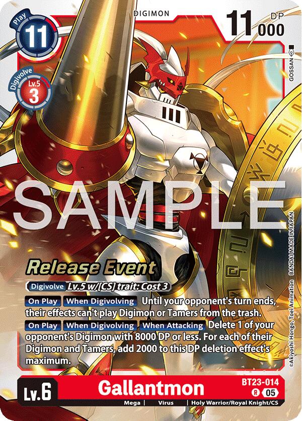 Gallantmon [BT23-014] [Hackers' Slumber Release Event Cards] | Devastation Store