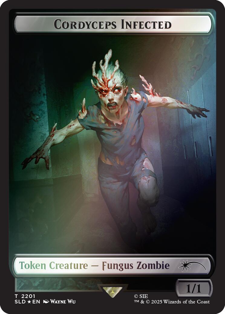 Cordyceps Infected Token (2201) (Rainbow Foil) [Secret Lair Drop Series] | Devastation Store