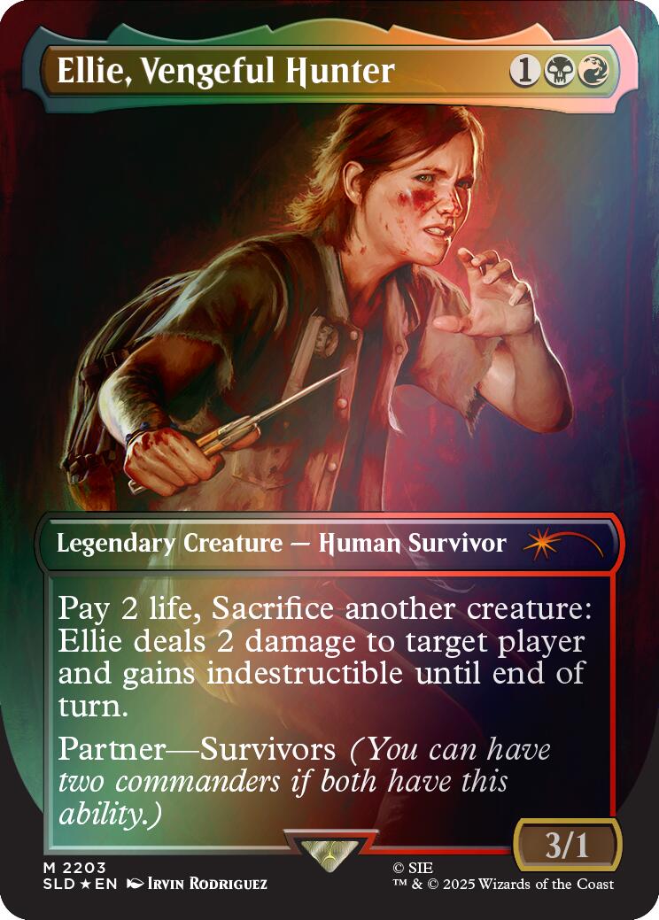 Ellie, Vengeful Hunter (Rainbow Foil) [Secret Lair Drop Series] | Devastation Store