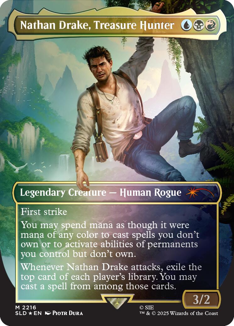 Nathan Drake, Treasure Hunter (Rainbow Foil) [Secret Lair Drop Series] | Devastation Store