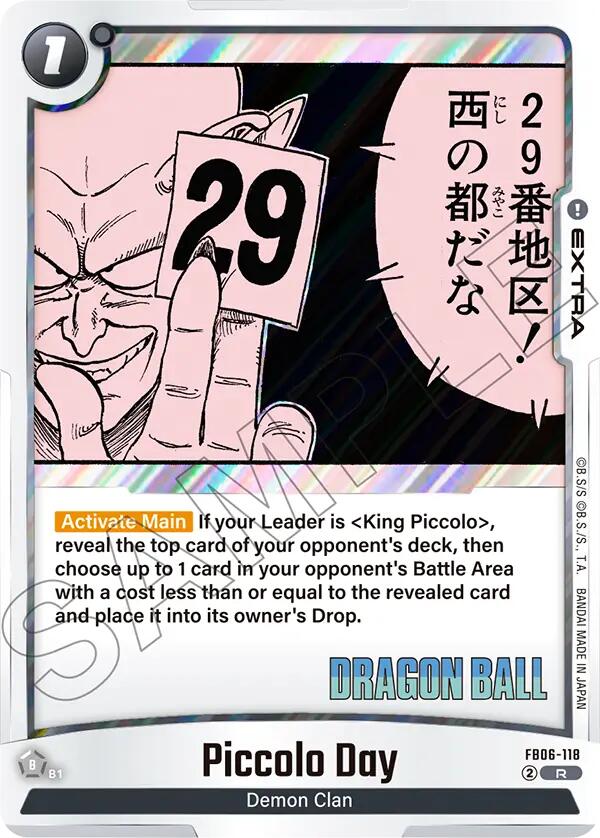 Piccolo Day [Manga Booster 02] | Devastation Store