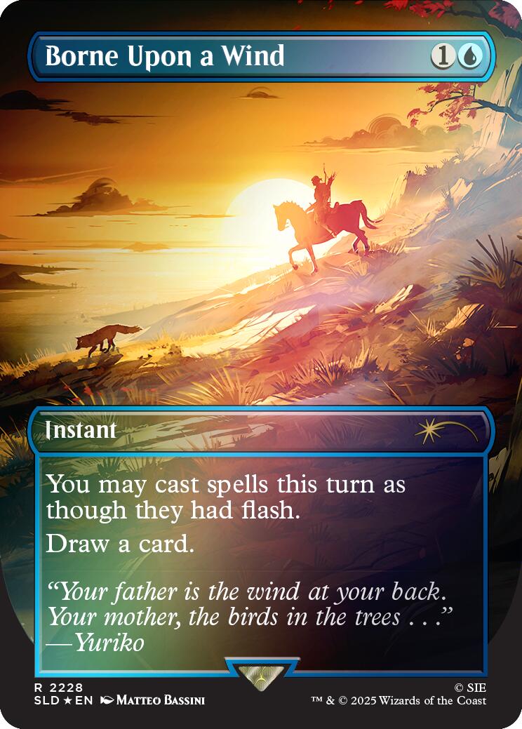 Borne Upon a Wind (Rainbow Foil) [Secret Lair Drop Series] | Devastation Store
