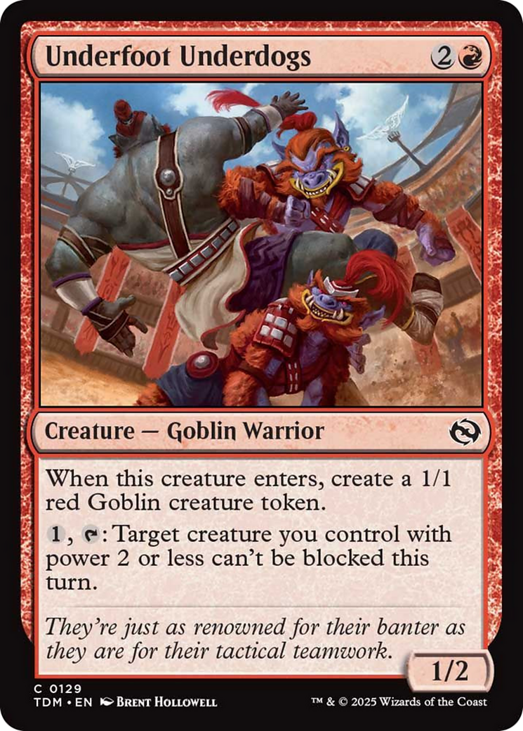 Underfoot Underdogs [Tarkir: Dragonstorm] | Devastation Store