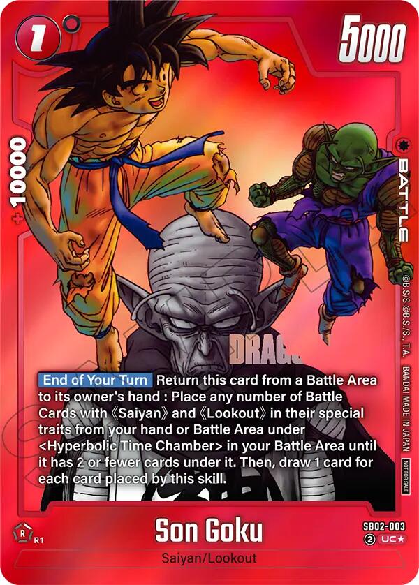 Son Goku (SB02-003) (Limited Pack MANGA Version 02) [Fusion World Promotion Cards] | Devastation Store