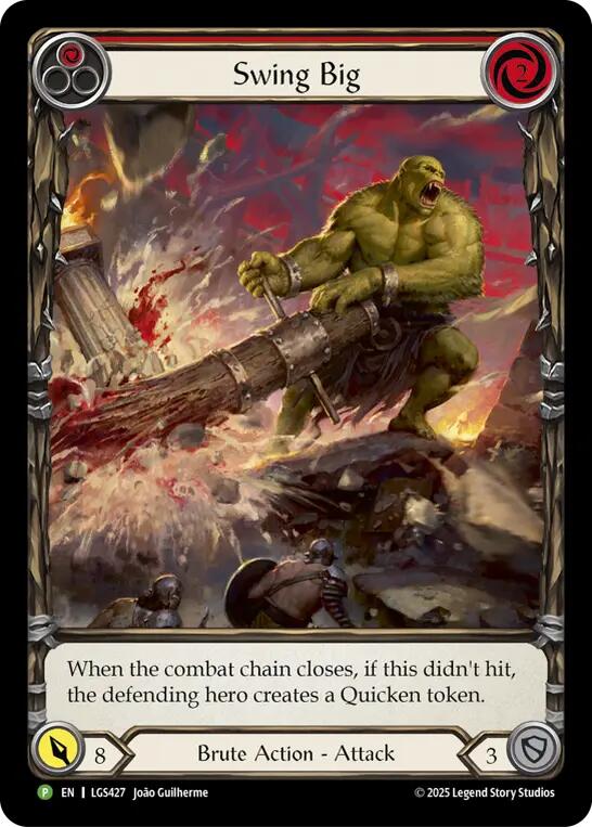 Swing Big (Extended Art) [LGS427] (Promo)  Rainbow Foil | Devastation Store