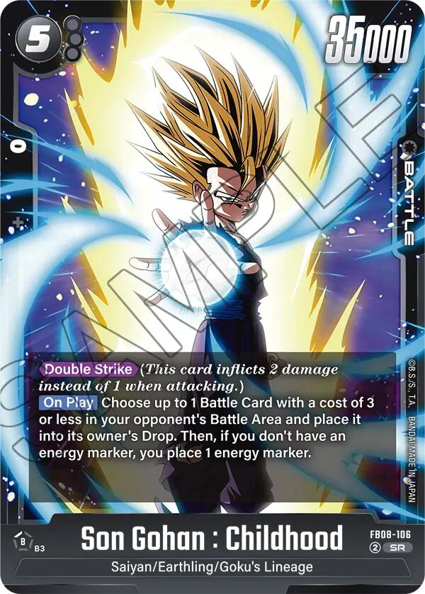 Son Gohan : Childhood (FB08-106) [Saiyan's Pride] | Devastation Store