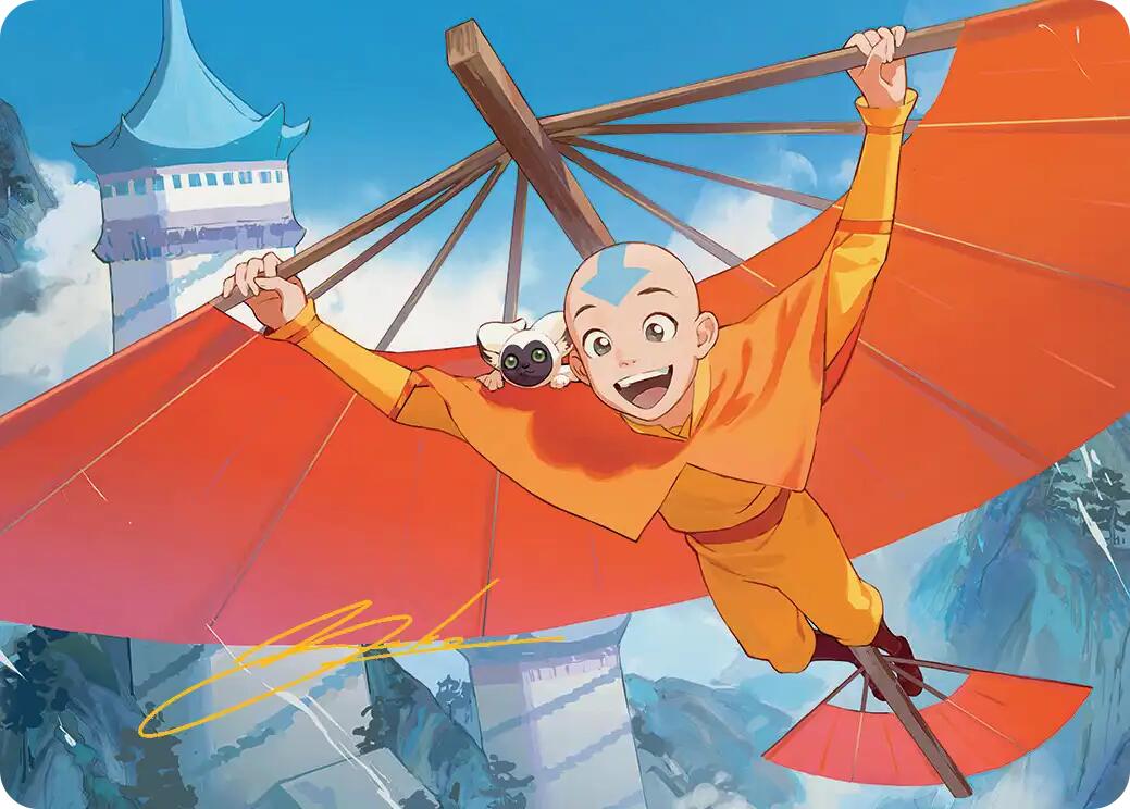 Aang, the Last Airbender Art Card (Gold-Stamped Signature) [Avatar: The Last Airbender Art Series] | Devastation Store