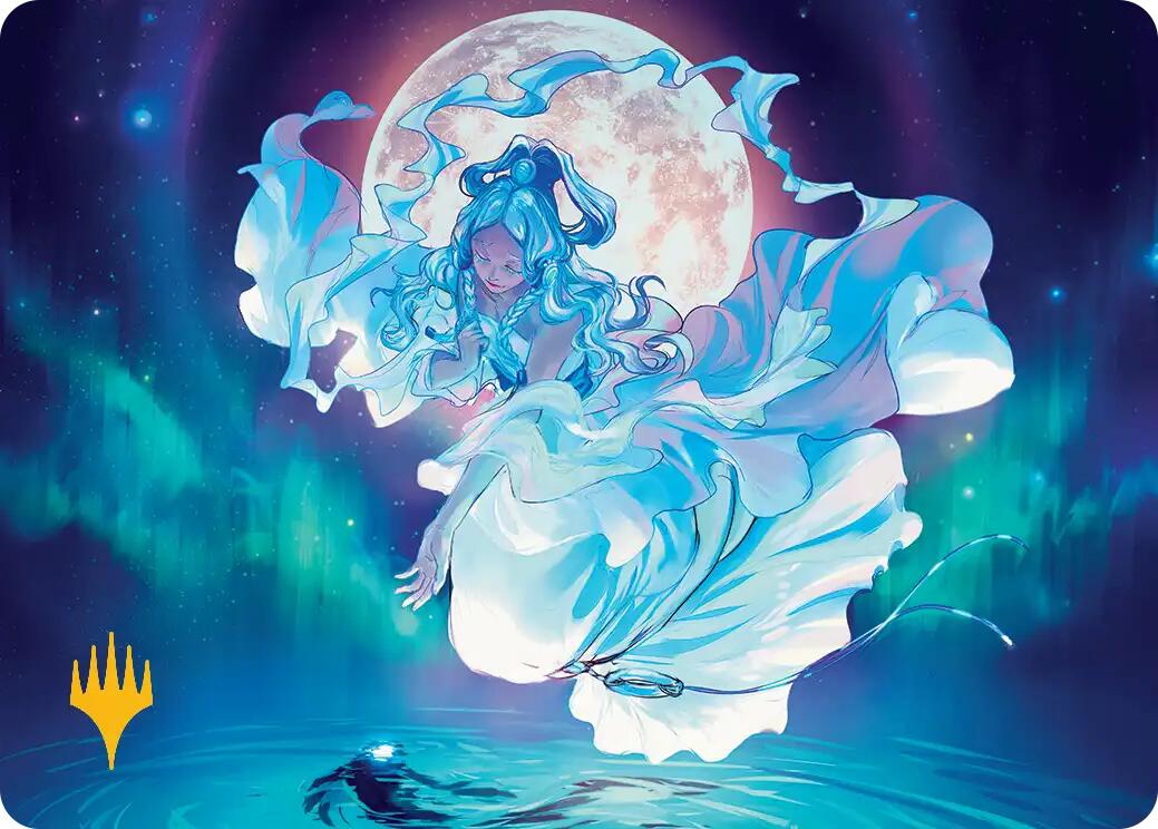 Yue, the Moon Spirit Art Card (Gold-Stamped Planeswalker Symbol) [Avatar: The Last Airbender Art Series] | Devastation Store
