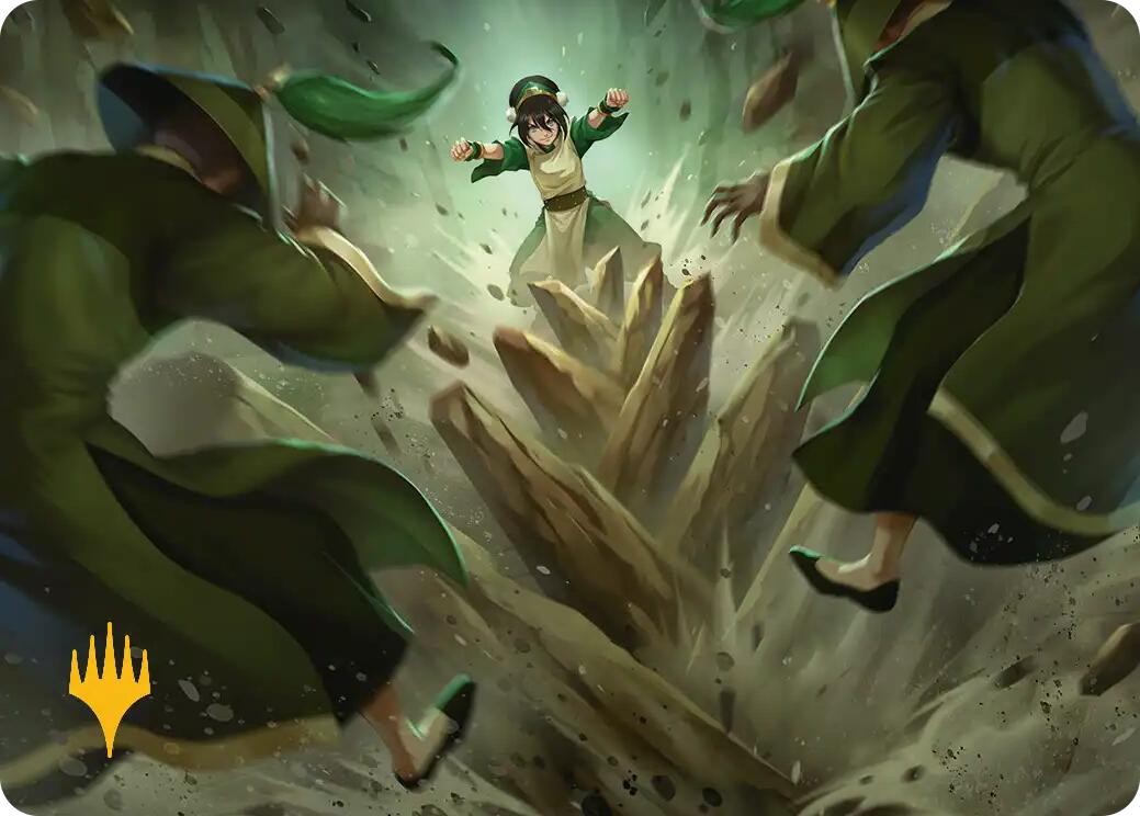 Rockalanche Art Card (Gold-Stamped Planeswalker Symbol) [Avatar: The Last Airbender Art Series] | Devastation Store