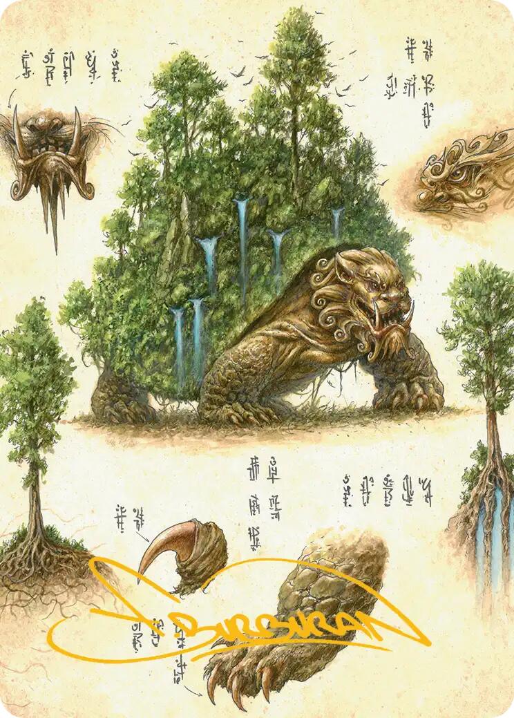 The Lion-Turtle Art Card (Gold-Stamped Signature) [Avatar: The Last Airbender Art Series] | Devastation Store