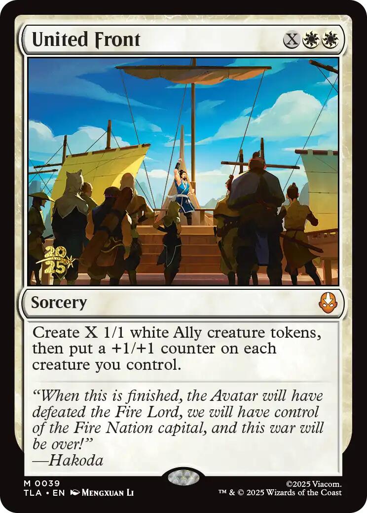 United Front [Avatar: The Last Airbender Prerelease Cards] | Devastation Store