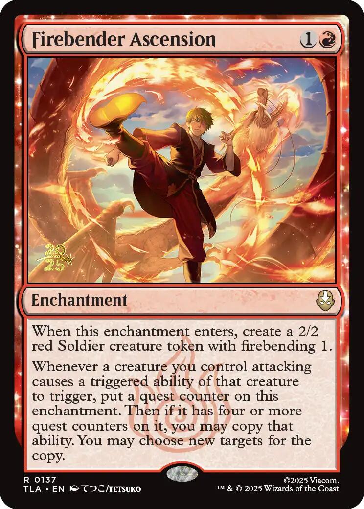 Firebender Ascension [Avatar: The Last Airbender Prerelease Cards] | Devastation Store