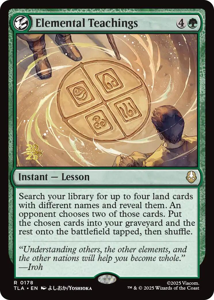 Elemental Teachings [Avatar: The Last Airbender Prerelease Cards] | Devastation Store