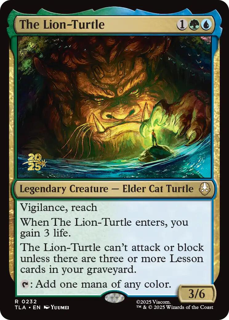 The Lion-Turtle [Avatar: The Last Airbender Prerelease Cards] | Devastation Store