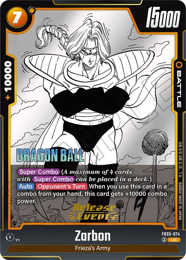 Zarbon (FB05-074) [Manga Booster 02 Release Event Cards] | Devastation Store