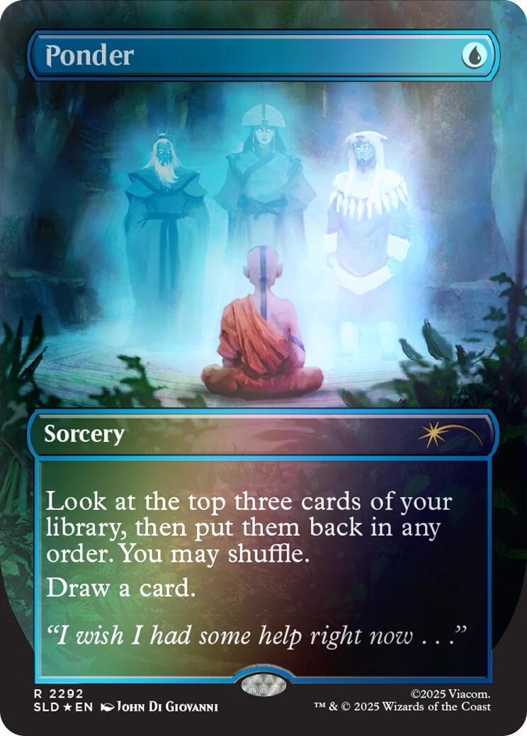 Ponder (2292) (Rainbow Foil) [Secret Lair Drop Series] | Devastation Store