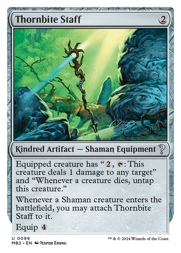 Thornbite Staff (White Border) [Mystery Booster 2] | Devastation Store