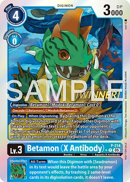 Betamon [P] (X Antibody) (Official Store Tournament 2026 Vol. 1 Winner) [Promotional Cards] | Devastation Store