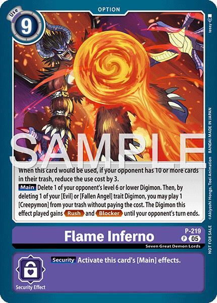 Flame Inferno [P-219] (Official Store Tournament 2026 Vol. 1) [Promotional Cards] | Devastation Store