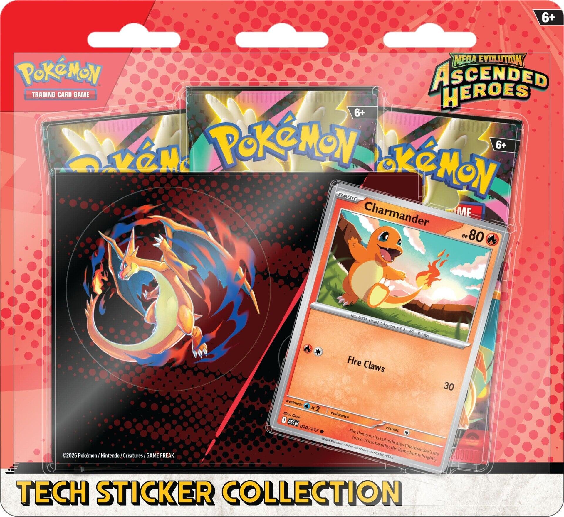 Mega Evolution: Ascended Heroes - Tech Sticker Collection (Charmander) | Devastation Store