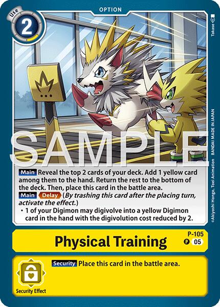 Physical Training [P-105] (Alternate Art) [Starter Deck: Amethyst Mandala Advanced Deck Set] | Devastation Store
