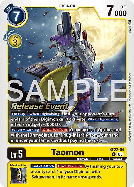 Taomon [ST22-04] [Starter Deck: Amethyst Mandala Advanced Deck Set Release Event Cards] | Devastation Store
