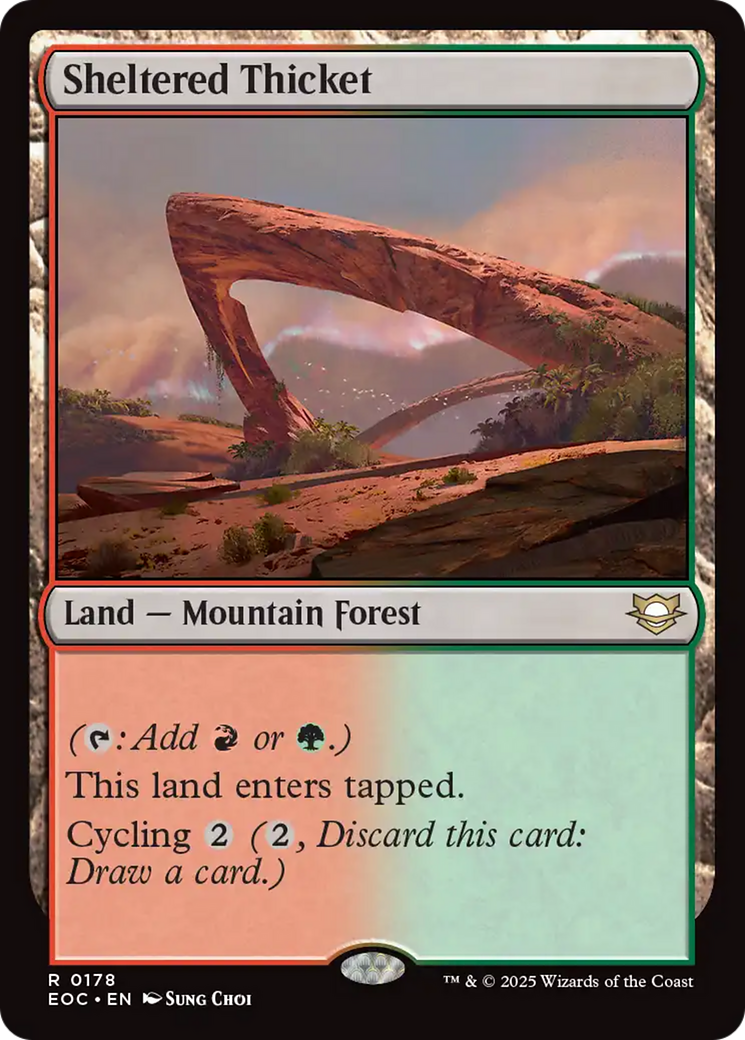 Sheltered Thicket [Edge of Eternities Commander] | Devastation Store