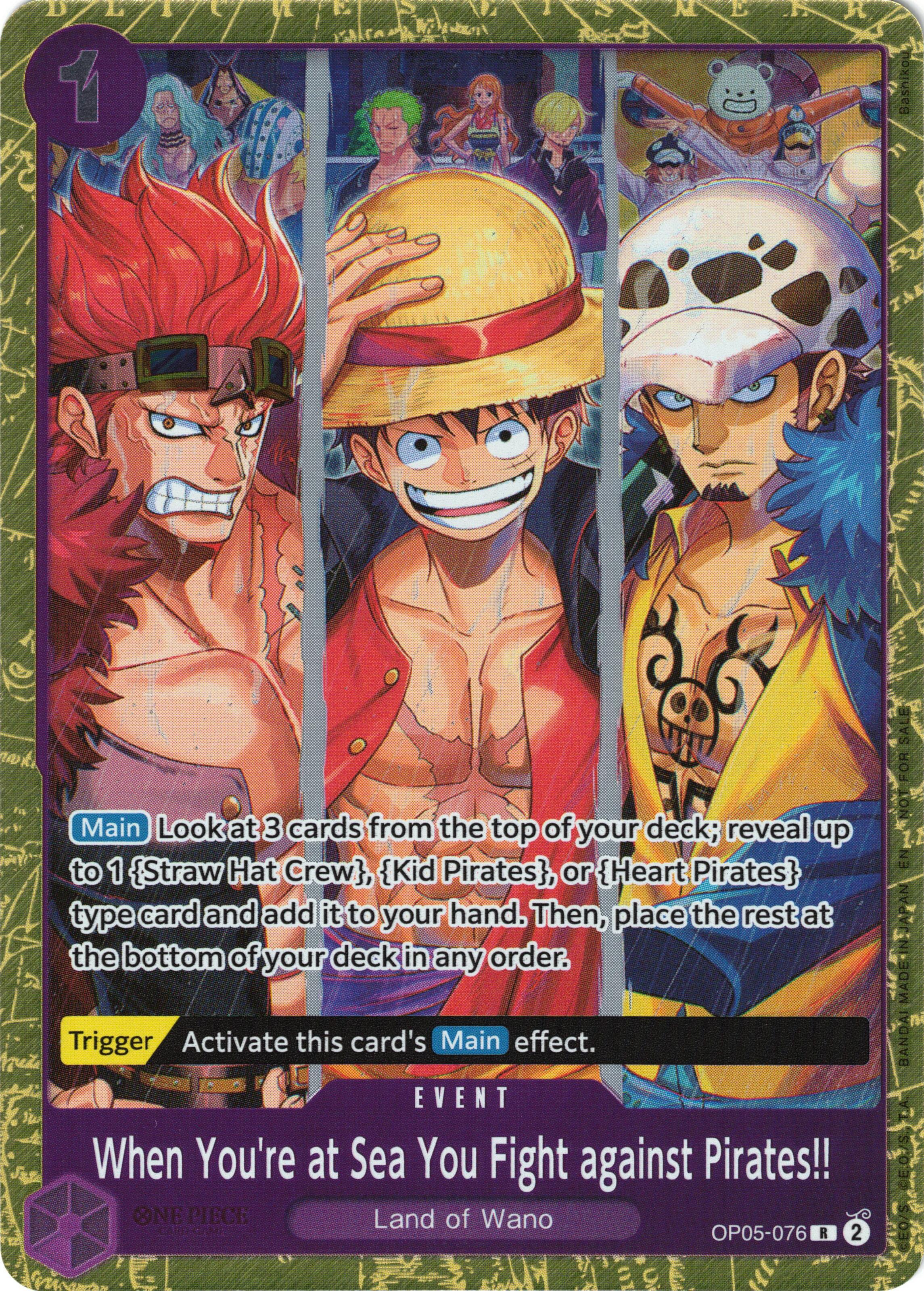 When You're at Sea You Fight against Pirates!! (2025 Pirates League Finals Textured Foil) [One Piece Promotion Cards] | Devastation Store