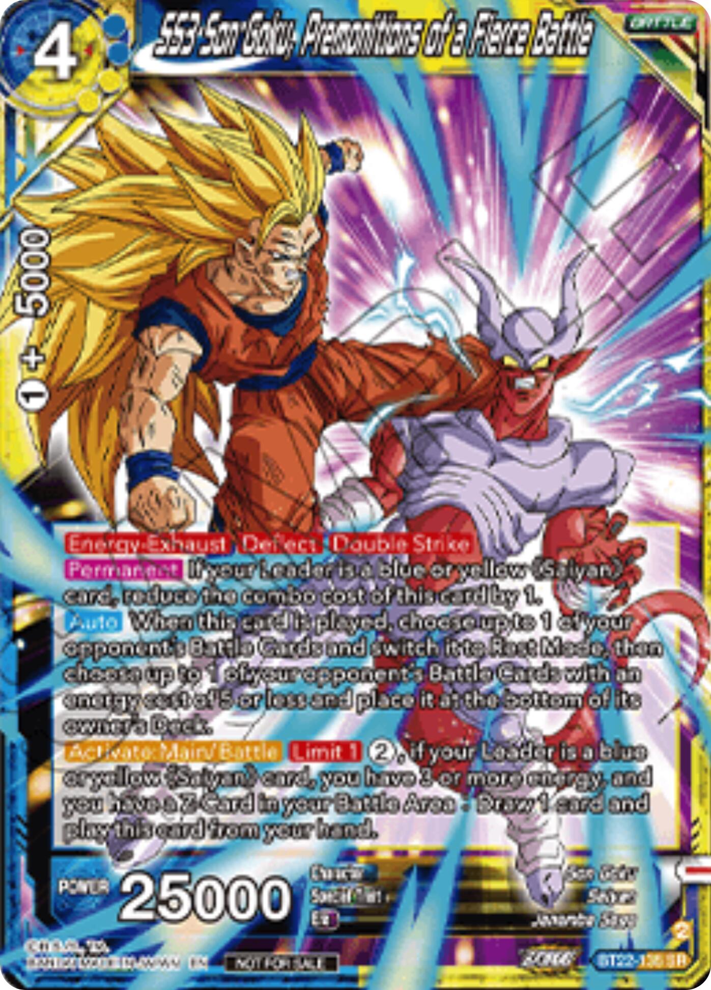 SS3 Son Goku, Premonitions of a Fierce Battle (Championship 2025 Finals Pack) (BT22-135) [Tournament Promotion Cards] | Devastation Store