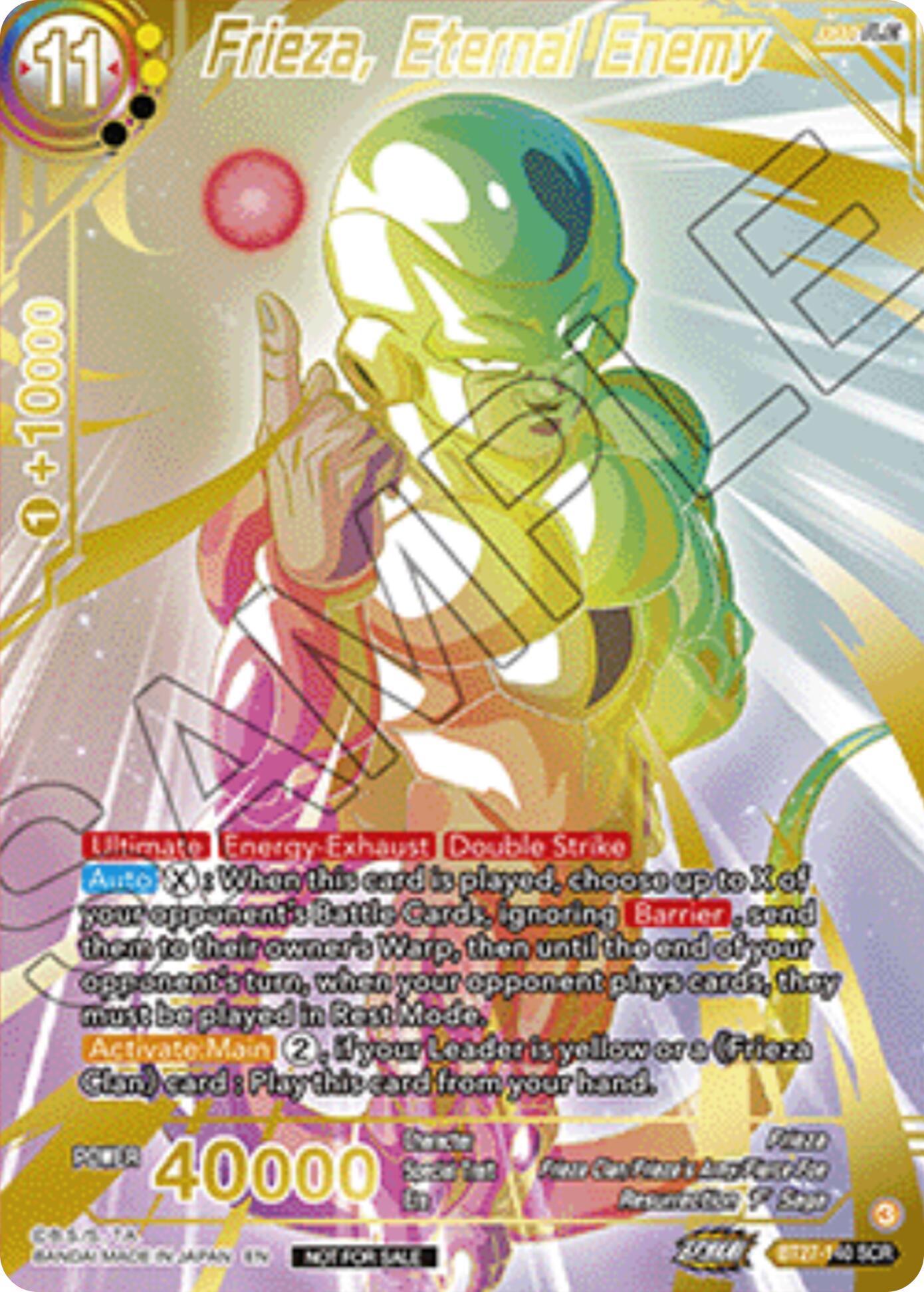 Frieza, Eternal Enemy (Championship 2025 Finals Alternate Art Card) (BT27-140) [Tournament Promotion Cards] | Devastation Store