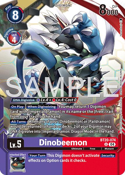 Dinobeemon [BT20-074] (Digimon Card Game Playmat & Card Set) [Release Special Booster Ver.2.5 Promos] | Devastation Store