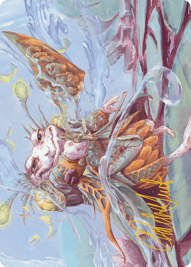 Glarb, Calamity's Augur Art Card (Gold-Stamped Signature) [Bloomburrow Art Series] | Devastation Store