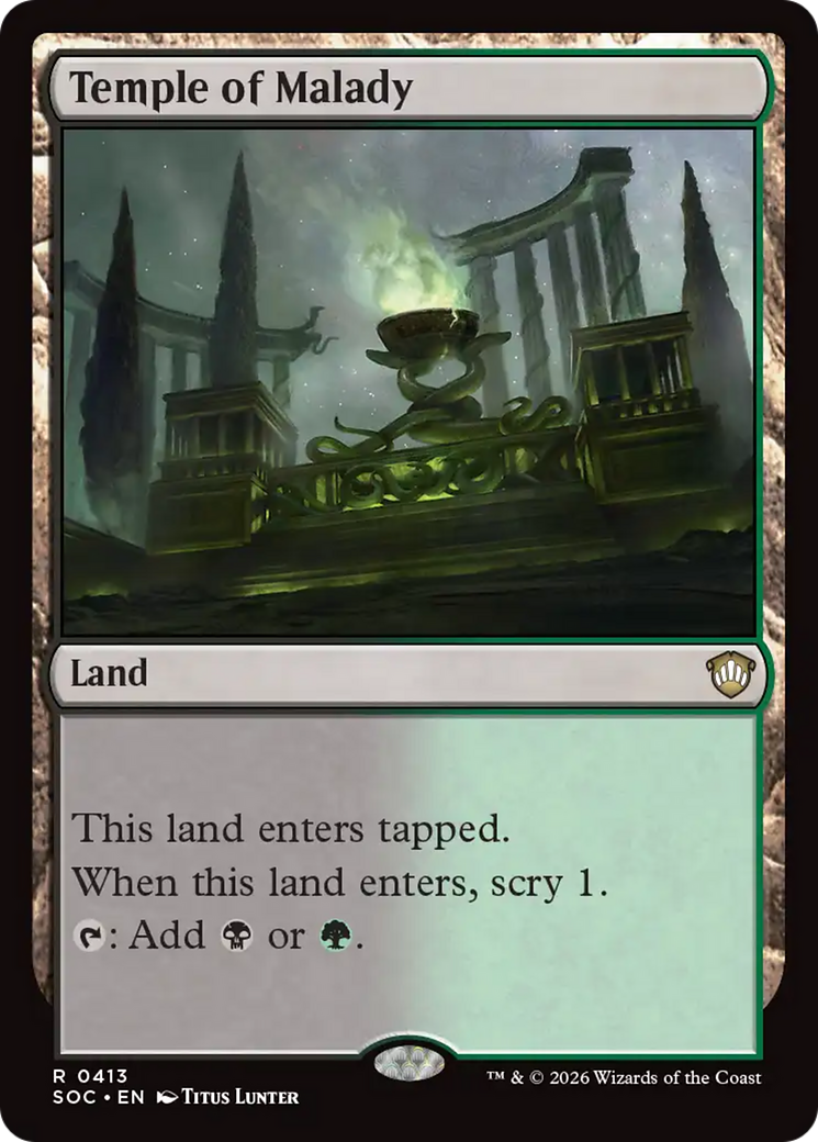 Temple of Malady [Secrets of Strixhaven Commander] | Devastation Store
