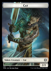 Rebel // Cat Double-Sided Token [Phyrexia: All Will Be One Tokens] | Devastation Store
