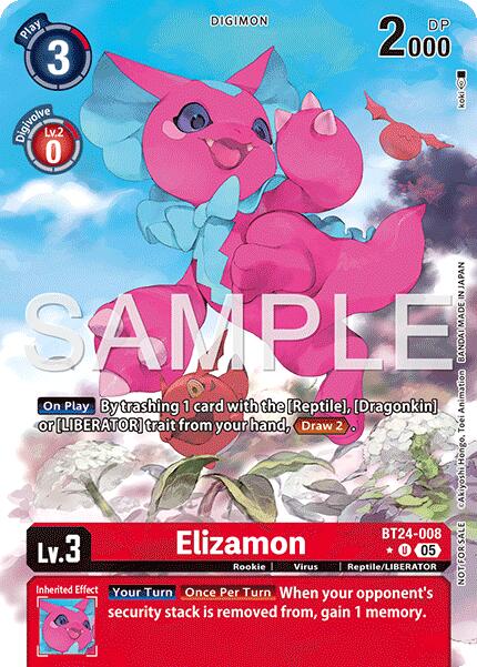 Elizamon [BT24-008] (Box Topper) [Time Stranger] | Devastation Store