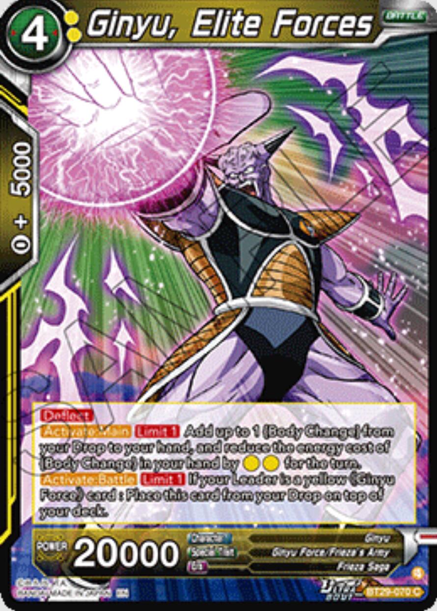 Ginyu, Elite Forces (BT29-070) [Fearsome Rivals] | Devastation Store