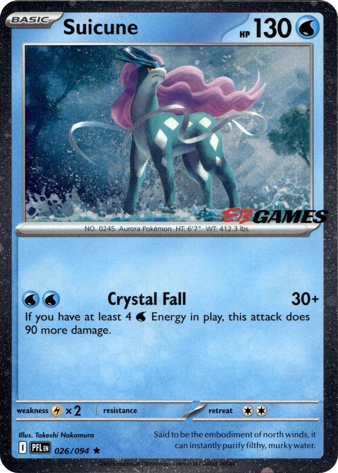 Suicune (026/094) (EB Games Exclusive) [Miscellaneous Cards] | Devastation Store