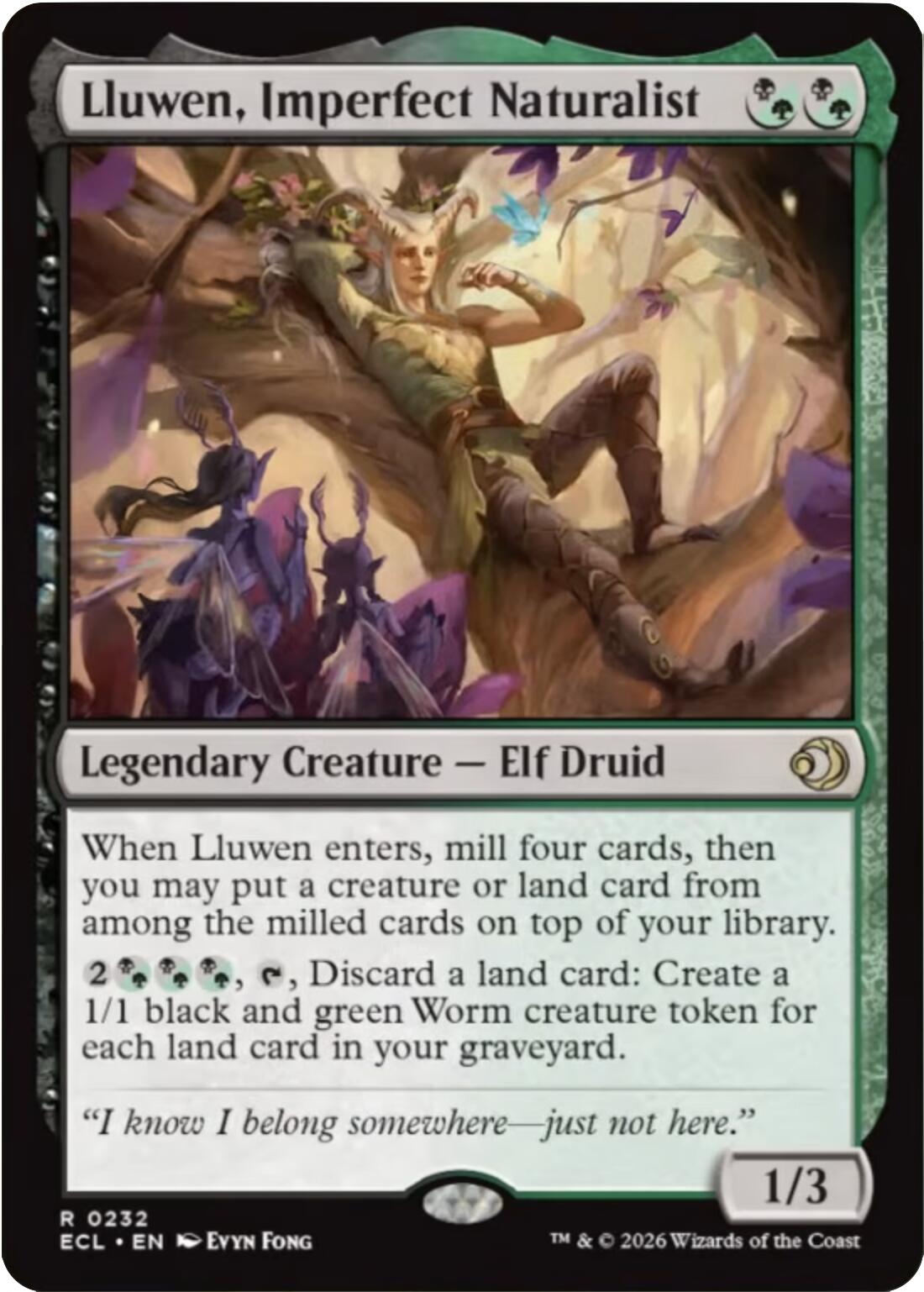 Lluwen, Imperfect Naturalist [Lorwyn Eclipsed] | Devastation Store