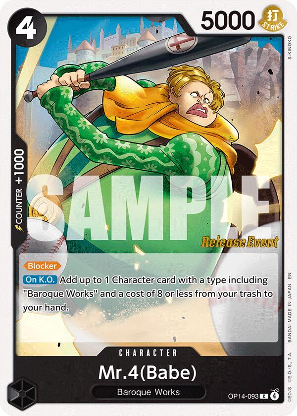 Mr.4(Babe) [The Azure Sea's Seven Release Event Cards] | Devastation Store