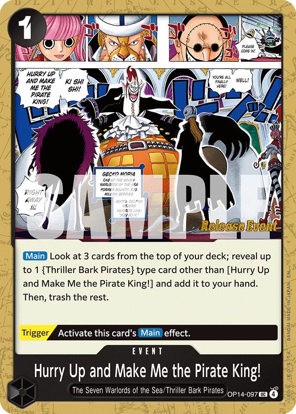 Hurry Up and Make Me the Pirate King! [The Azure Sea's Seven Release Event Cards] | Devastation Store