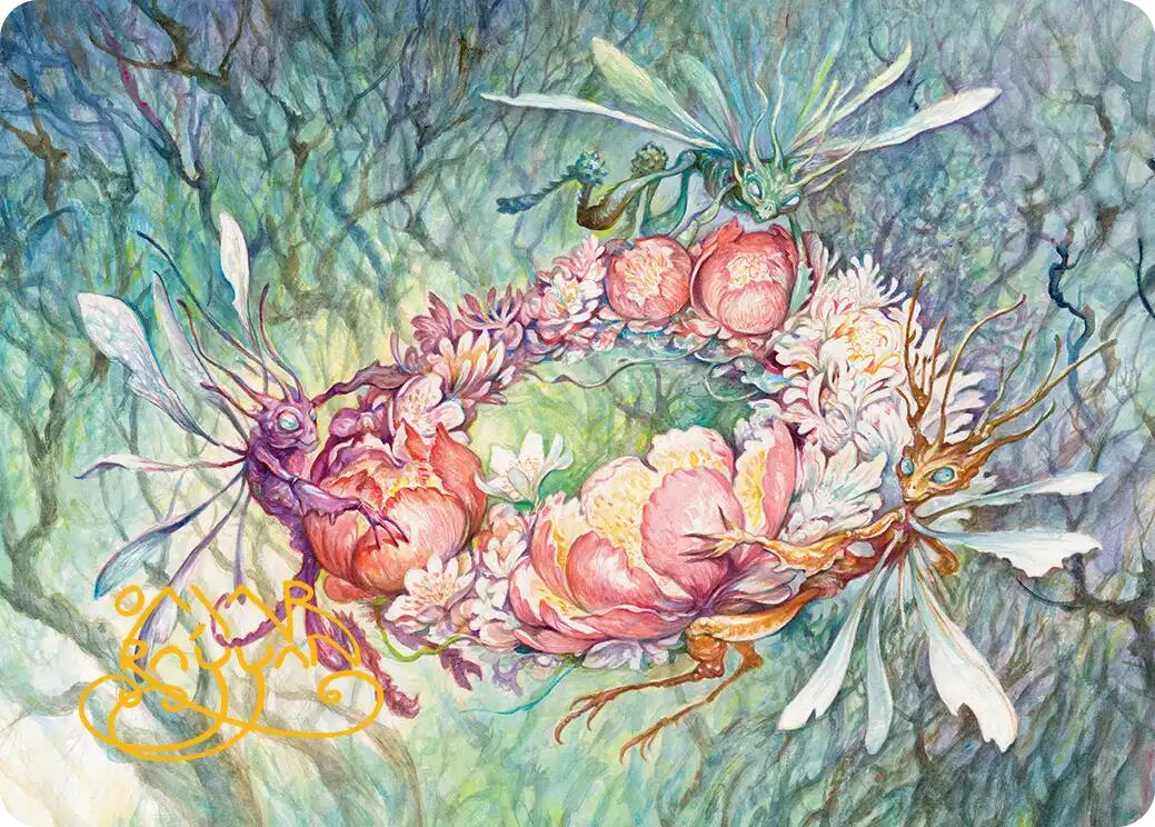 Grave Venerations Art Card (Gold-Stamped Signature) [Lorwyn Eclipsed Art Series] | Devastation Store