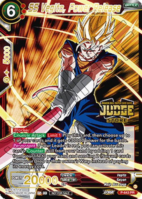 SS Vegito, Power Release (Judge Pack Vol.18) (Store) (P-643) [Judge Promotion Cards] | Devastation Store