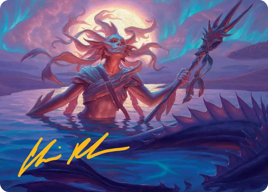 Eclipsed Merrow Art Card (Gold-Stamped Signature) [Lorwyn Eclipsed Art Series] | Devastation Store