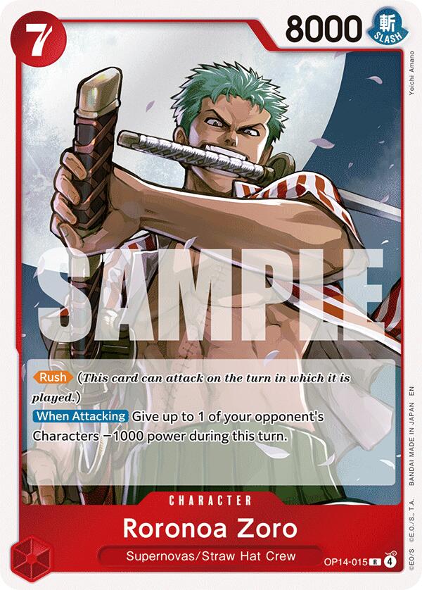 Roronoa Zoro (OP14-015) [The Azure Sea's Seven] | Devastation Store
