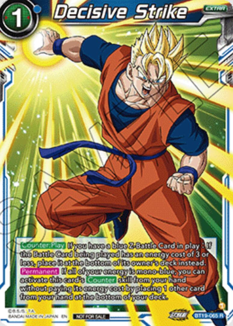 Decisive Strike (Ultra-Bout Series Tournament Pack Vol.1) (BT19-065) [Tournament Promotion Cards] | Devastation Store
