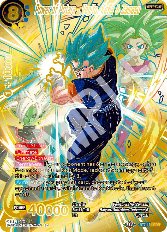 Power of Potara - Vegito, Kefla & Zamasu (GDR) (BT7-131) [Fearsome Rivals] | Devastation Store