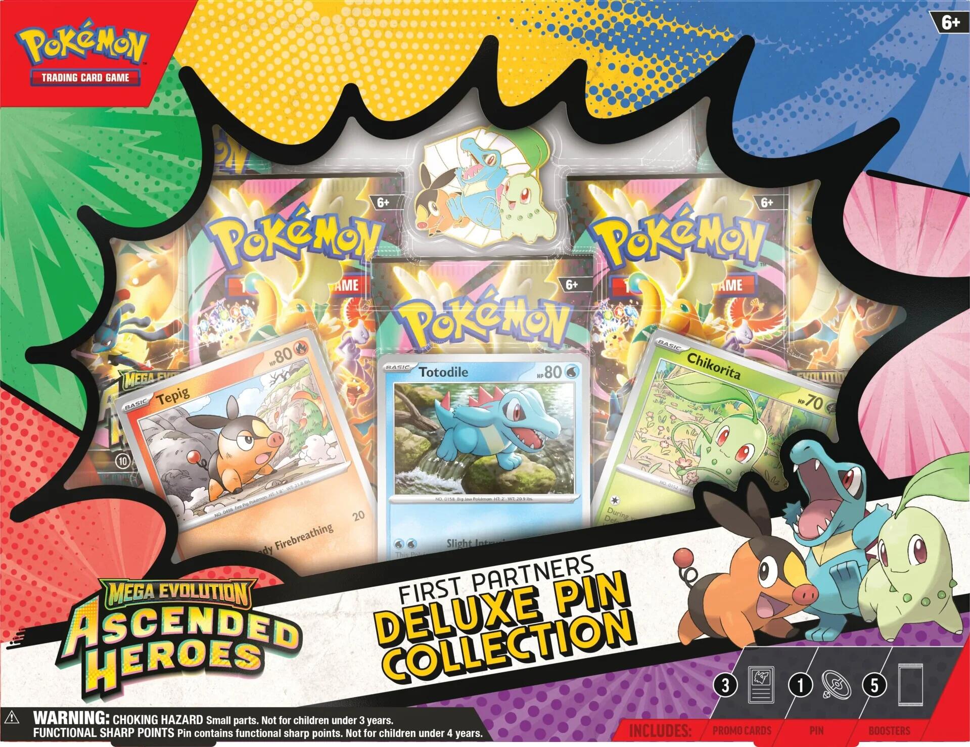 Mega Evolution: Ascended Heroes - First Partners Deluxe Pin Collection | Devastation Store