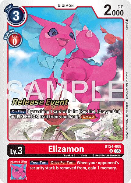 Elizamon [BT24-008] [Time Stranger Release Events Cards] | Devastation Store