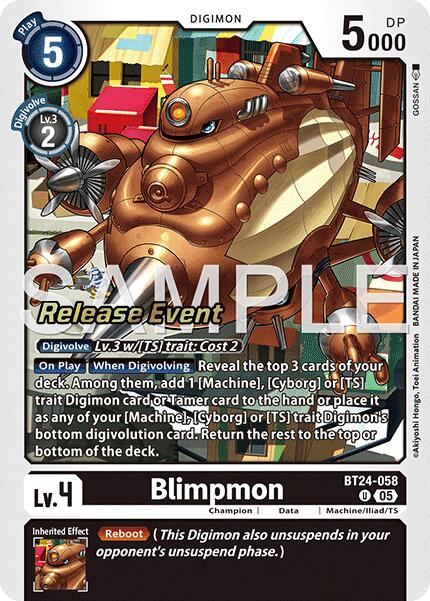 Blimpmon [BT24-058] [Time Stranger Release Events Cards] | Devastation Store